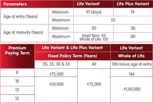 INL Smart Total Advantage Return Plan eligibility criteria