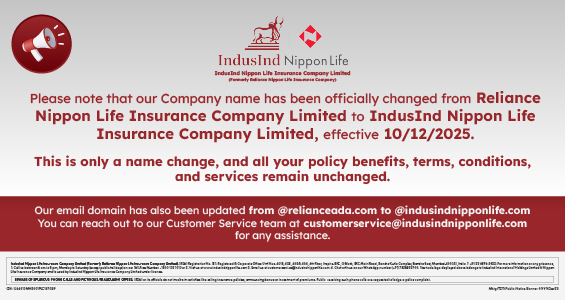 IndusInd Nippon Life Banner